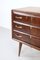 Italian Walnut, Carrara Marble & Brass Sideboard, 1960s, Image 5