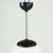 Czechoslovakian Brown Bakelite & White Opaline Glass Ball Ceiling Lamp, 1950s 4