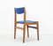Blue Rosewood Dining Chairs by Erik Buch for Odense Maskinsnedkeri / O.D. Møbler, 1960s, Set of 4 9
