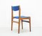 Chaises de Salon Bleue en Palissandre par Erik Buch pour Odense Maskinsnedkeri / OD Møbler, 1960s, Set de 4 9