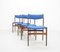 Blue Rosewood Dining Chairs by Erik Buch for Odense Maskinsnedkeri / O.D. Møbler, 1960s, Set of 4, Image 2