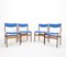 Blue Rosewood Dining Chairs by Erik Buch for Odense Maskinsnedkeri / O.D. Møbler, 1960s, Set of 4, Image 3