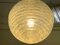 Ball Ceiling Lamps with Multi-Strands Engraving Effect, 1970s, Set of 2 7