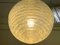 Ball Ceiling Lamps with Multi-Strands Engraving Effect, 1970s, Set of 2, Image 7