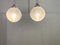 Ball Ceiling Lamps with Multi-Strands Engraving Effect, 1970s, Set of 2, Image 3