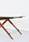 Mid-Century Italian Wood, Brass & Glass Console Table by Cesare Lacca, 1960s, Image 8