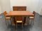 Walnut Dining Table with Walnut Feather Steel Base, 1940s, Image 7