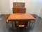 Aparador, mesa y sillas de nogal y madera de brezo, años 40. Juego de 7, Imagen 17
