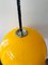Italian Yellow Acrylic Glass 3025 Ceiling Lamp from Guzzini, 1970s 5