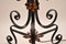 Antique Wrought Iron & Copper Rise & Fall Floor Lamp, 1920s 9