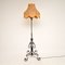 Antique Wrought Iron & Copper Rise & Fall Floor Lamp, 1920s 2