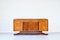 Italienisches Art Deco Walnuss & Messing Sideboard, 1950er 10