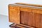 Italian Art Deco Walnut & Brass Sideboard, 1950s 9