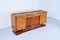 Italian Art Deco Walnut & Brass Sideboard, 1950s 1