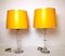 Table Lamps with Glass Base, 1960s, Set of 2, Image 1