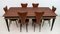 Mid-Century Italian Modern Dining Table & Chairs by Umberto Mascagni for Harrods, 1950s, Set of 7 1