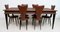 Mid-Century Italian Modern Dining Table & Chairs by Umberto Mascagni for Harrods, 1950s, Set of 7, Image 2