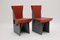 Chaises d'Appoint Vintage en Carton Rouge et Bleu, 1990s, Set de 2 4