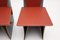 Vintage Red & Blue Cardboard Side Chairs, 1990s, Set of 2 3