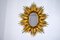 Large Golden Wood Sun Mirror, 1920s, Image 5