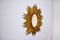 Espejo grande en forma de sol de madera dorada, años 20, Imagen 3