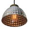 Lampada a sospensione Mid-Century industriale in vetro e ottone di Wonder Licht, Immagine 2