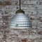 Lampada a sospensione Mid-Century industriale in vetro e ottone di Wonder Licht, Immagine 7