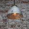 Mid-Century Industrial Mercury Glass & Brass Pendant Lamp from Wonder Licht, Image 6