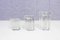 Brutalistische gläserne Mid-Century Kerzenhalter aus Glas, 3er Set 5