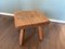 Pierre Jeanneret Style Solid Oak Side Table, 1950s 2