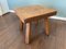Pierre Jeanneret Style Solid Oak Side Table, 1950s, Image 4