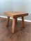 Pierre Jeanneret Style Solid Oak Side Table, 1950s 7