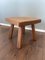 Pierre Jeanneret Style Solid Oak Side Table, 1950s, Image 7