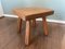 Pierre Jeanneret Style Solid Oak Side Table, 1950s 6