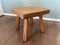 Pierre Jeanneret Style Solid Oak Side Table, 1950s, Image 6