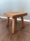 Pierre Jeanneret Style Solid Oak Side Table, 1950s 8