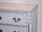 Gustavian Chest with Carved Columns & Original Lock and Key, Early 19th Century 2