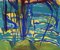Ivy Lysdal, Gouache sur Carton, Peinture Abstraite Moderniste, Fin 20ème Siècle 3