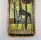 Piatto in ceramica dipinta a mano con giraffa, Svezia, Immagine 3