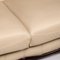 Cream Leather & Wood 2-Seat Sofa from Nieri, Image 3