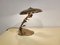 Mid-Century Brass Table Lamp with Leafs, 1970s, Image 10