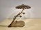 Mid-Century Brass Table Lamp with Leafs, 1970s, Image 12