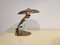 Mid-Century Brass Table Lamp with Leafs, 1970s, Image 2