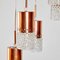 Glass Shade Pendant Lamp with Copper Inlay 7
