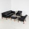 Leather Sofa Set by Børge Mogensen, Set of 4 1