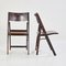 Foldable Dark Wooden Chair, Image 2