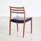 Model 78 Rosewood Chairs by Niels O. Moller, Set of 4 3