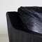 Angular Black Leather Sofa, Image 5
