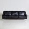 Angular Black Leather Sofa 1