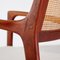 Teak Armchair with Wicker Backrest, Image 15